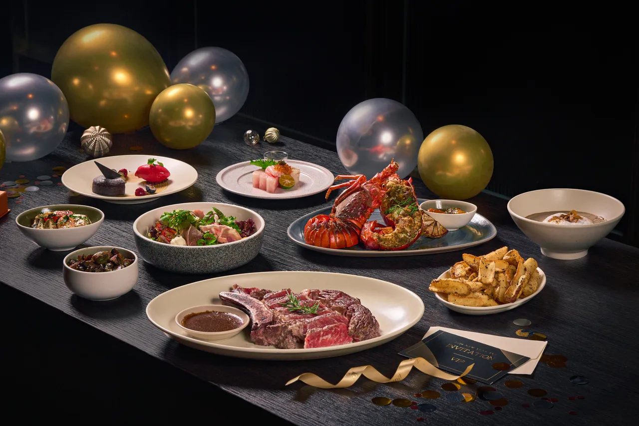 跨年第一轮晚餐，图为双主菜。业者提供