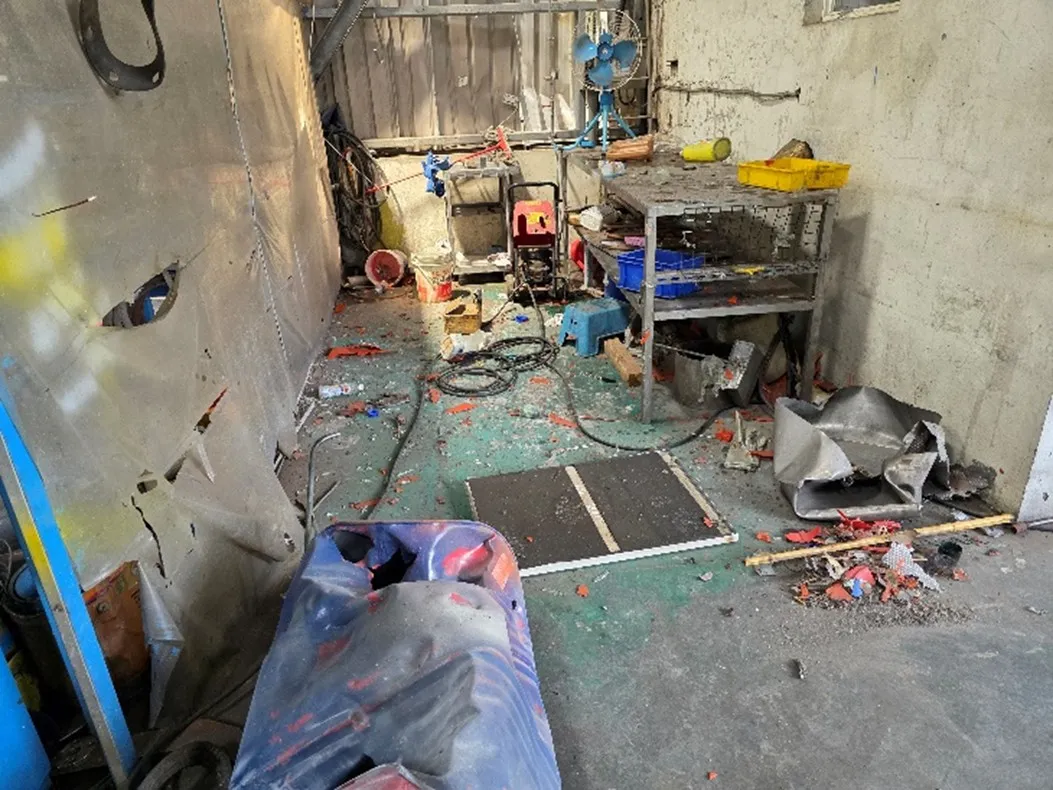 案发现场。劳动局提供