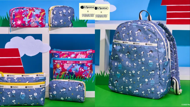 此次推出2款全印花圖案，「Peanuts童趣時光」以以紅色底搭配鮮明色塊；「Peanuts快樂夥伴」則是以丹寧質感為底。品牌提供