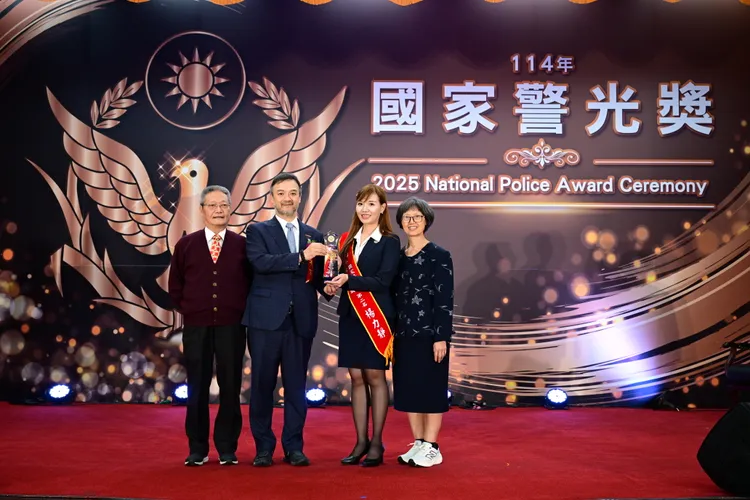 刑事警察局警務正楊力靜獲個人組查緝綜合評量類第2名。翻攝畫面