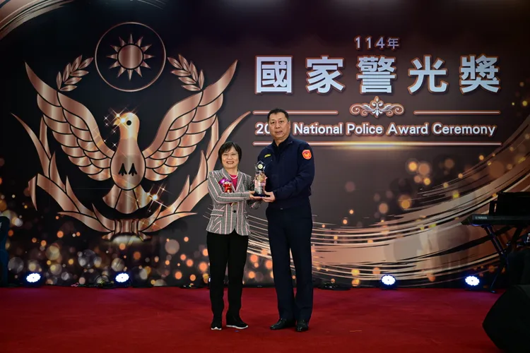 新北市政府警察局獲團體組偵查犯罪類第1名。翻攝畫面