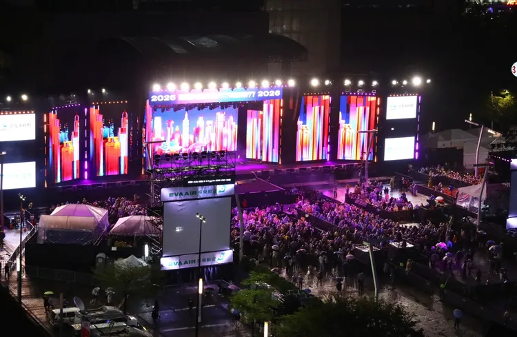 台北市跨年晚會登場。莊宗達攝