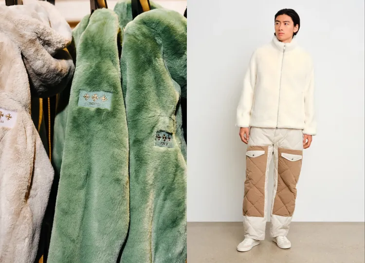 ASTONI毛絨外套採用兔毛質感環保人造毛料製成，從視覺到觸覺都帶來極致溫暖。品牌提供