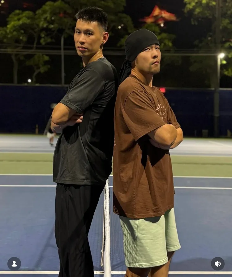 周杰倫（右）與林書豪私交甚篤。翻攝IG