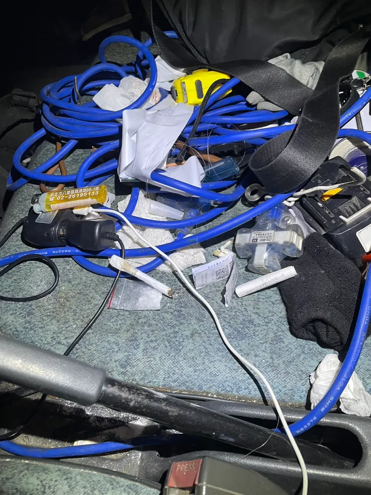 林男車上有K他命。翻攝畫面