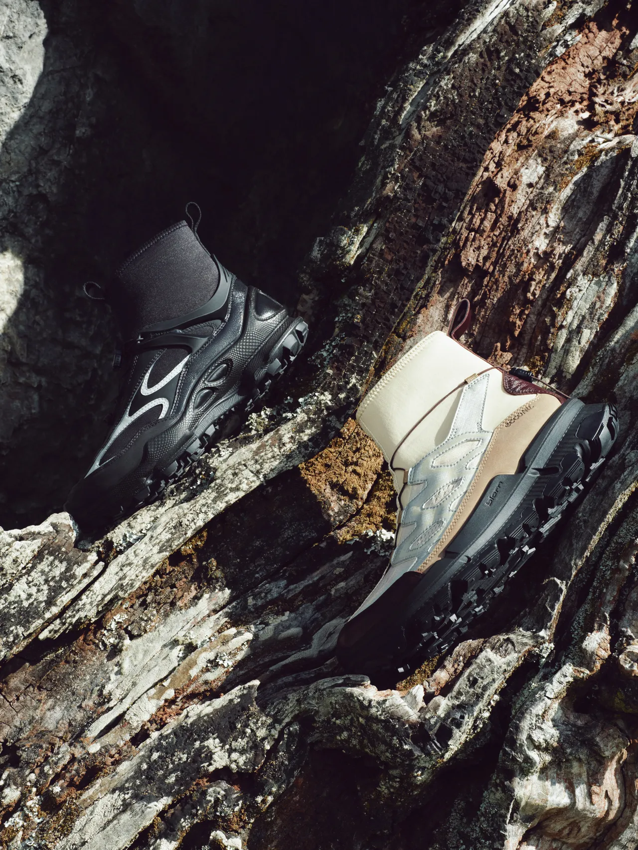 ECCO × NRL BIOM C-TRAIL 套入式高筒户外休闲女鞋（上）1万1280元、BIOM 2.2 TRL 套入式高筒户外休闲女鞋（下）9380元。品牌提供