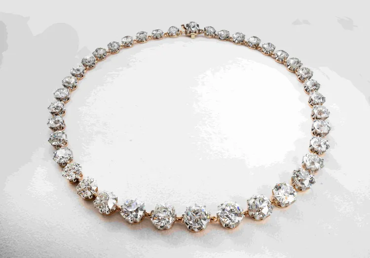Tiffany & Co.鑽石項鍊（39顆鑽石共72克拉）。品牌提供