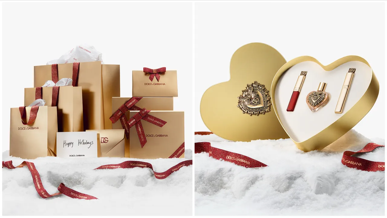 DOLCE & GABBANA Beauty將義式戲劇性美學與冬日的浪漫氛圍交織，推出一系列質感禮盒。品牌提供