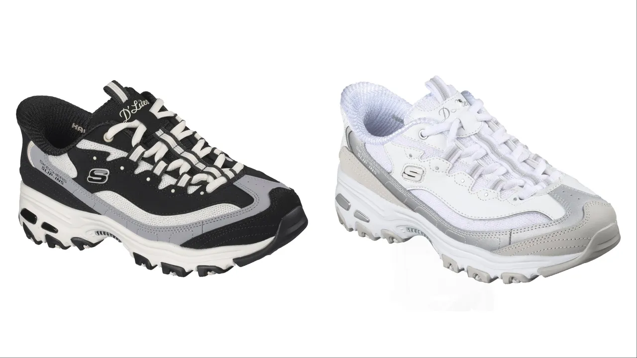 SKECHERS D'LITES老爹鞋，各3190元。品牌提供