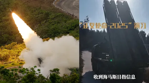 共軍實彈射擊第一波　PCH191遠火「捉對廝殺」海馬斯火箭