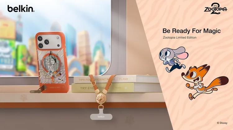 Belkin推出《動物方城市 2》限定聯名系列，包含多款療癒可愛的3C配件。Belkin提供