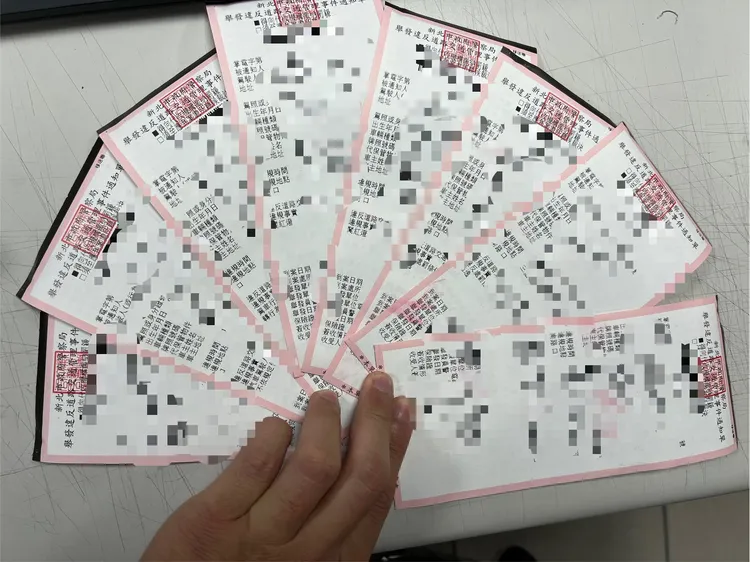 黃嫌除了被公共危險罪法辦外，還收下19張罰單，最高罰金達29萬多元。翻攝畫面