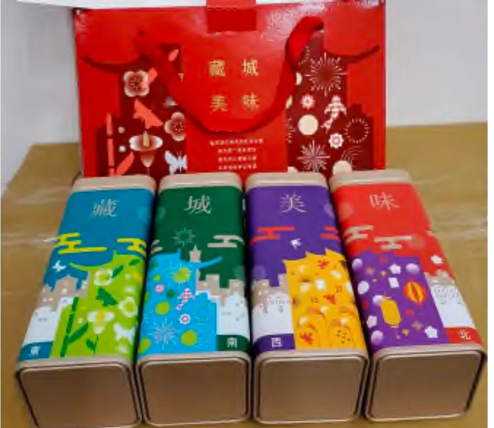 台北市长蒋万安准备这份以「东、南、西、北选品」为核心概念的藏城美味特制礼盒，让上海朋友从舌尖直接感受到台北的人情味。北市府提供
