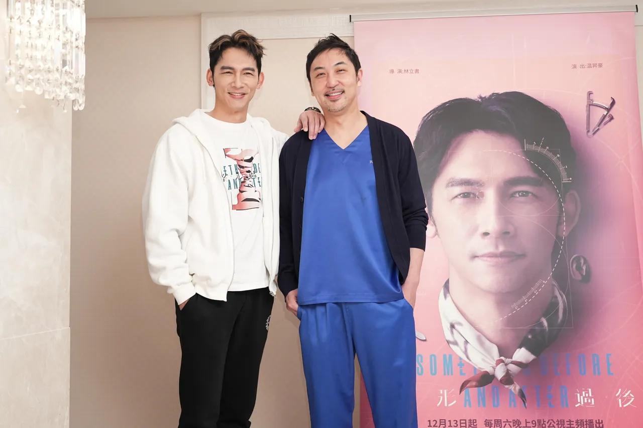 温升豪（左）抱怨李进良不帮他动刀。彭欣伟摄