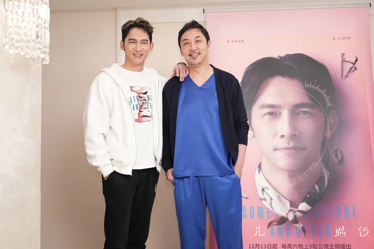 温昇豪（左）抱怨李進良不幫他動刀。彭欣偉攝