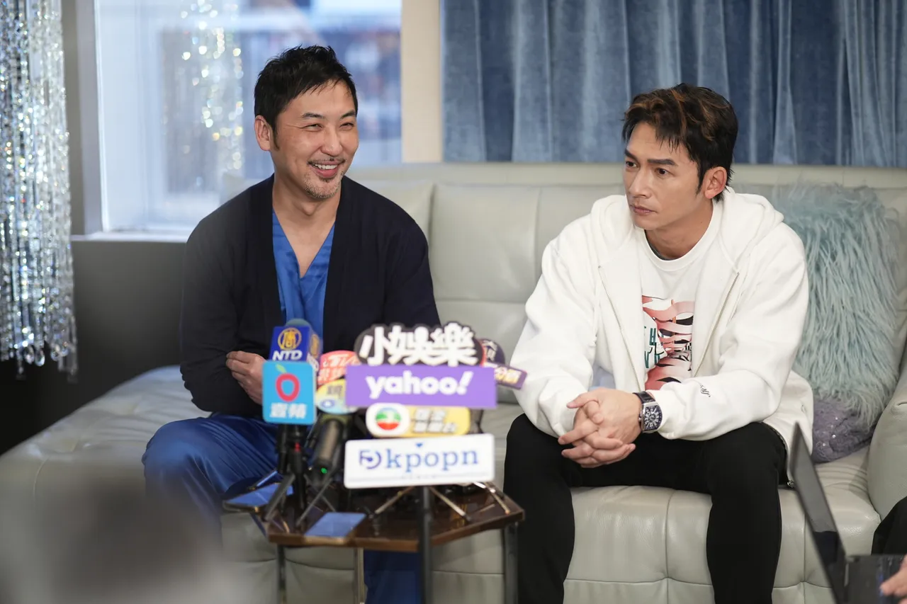 李进良（左）和温升豪受访。彭欣伟摄