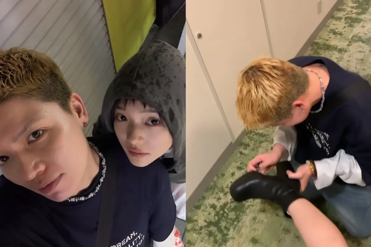 林廷忆和经纪人感情如胶似漆，经纪人对她呵护备至。翻摄自林廷忆IG