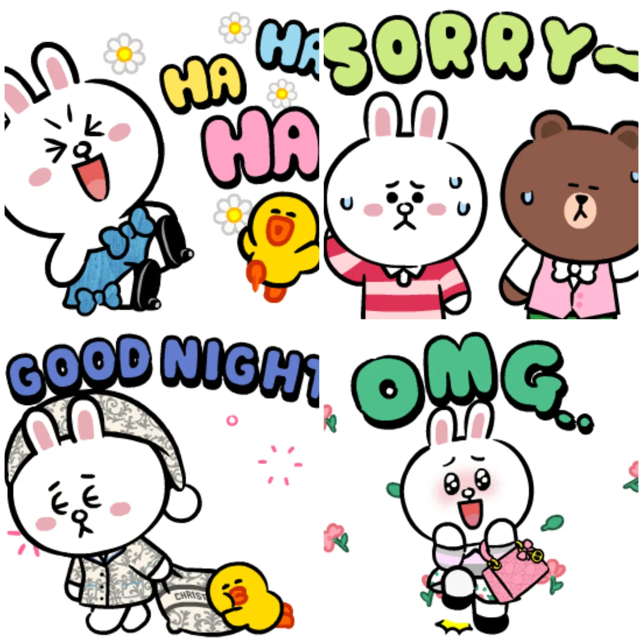 Dior x LINE FRIENDS限定贴图。品牌提供