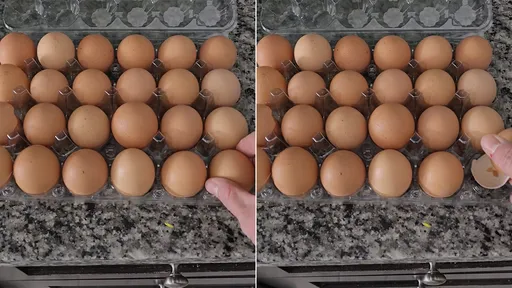 鸡蛋用完「蛋壳拼回原状」放回盒里　老婆怪癖让他抓狂