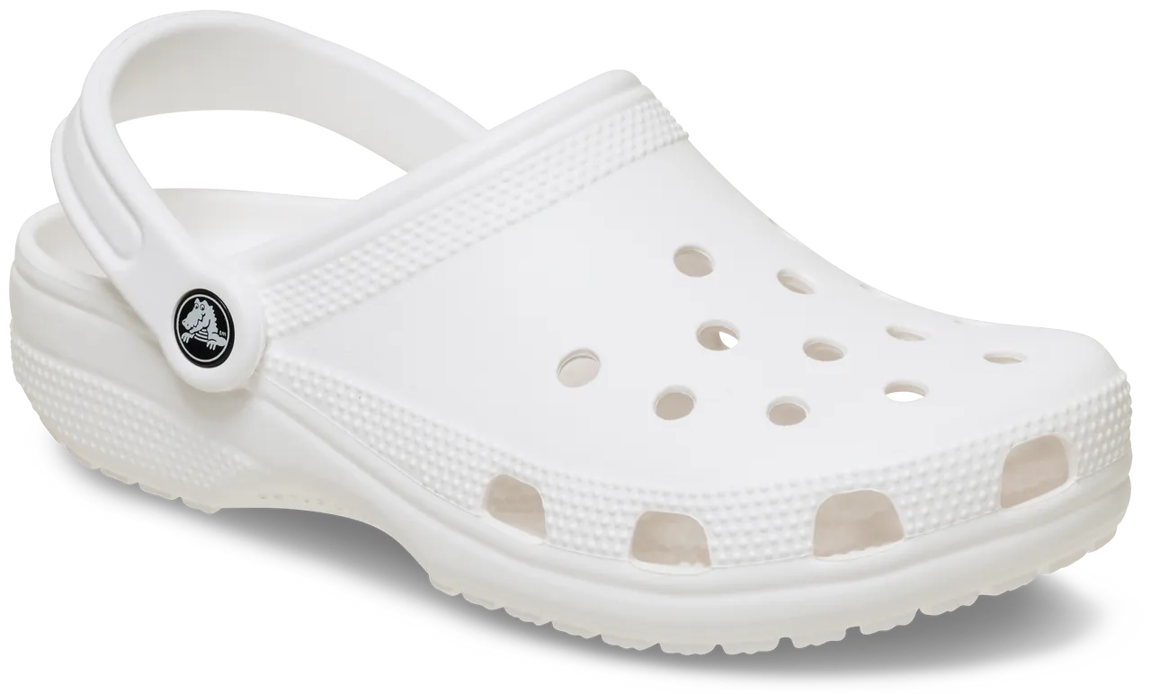 Crocs Calssic Clog白色，1680元。品牌提供