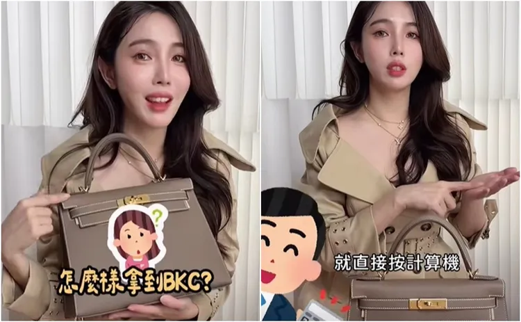 她透露遇到好的銷售員，以及跟對方應對的態度，也都是順利買到包包的關鍵。翻攝自朱琦郁臉書