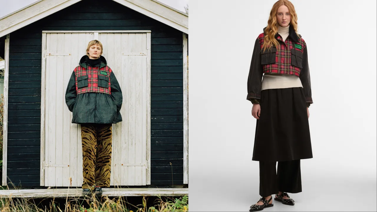 全新联名也加入「二合一」结构，长版外套能随心变为俐落的短版风格。品牌提供