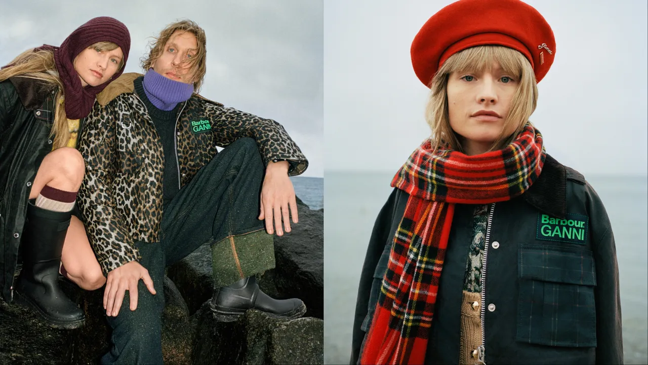 Barbour與GANNI第四度推出聯名系列。品牌提供