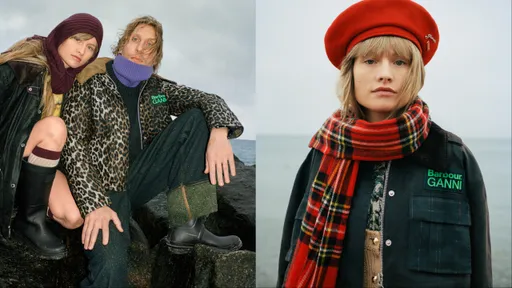 Barbour x GANNI外套下摆可拆卸更灵活　伞状剪裁穿出英伦优雅