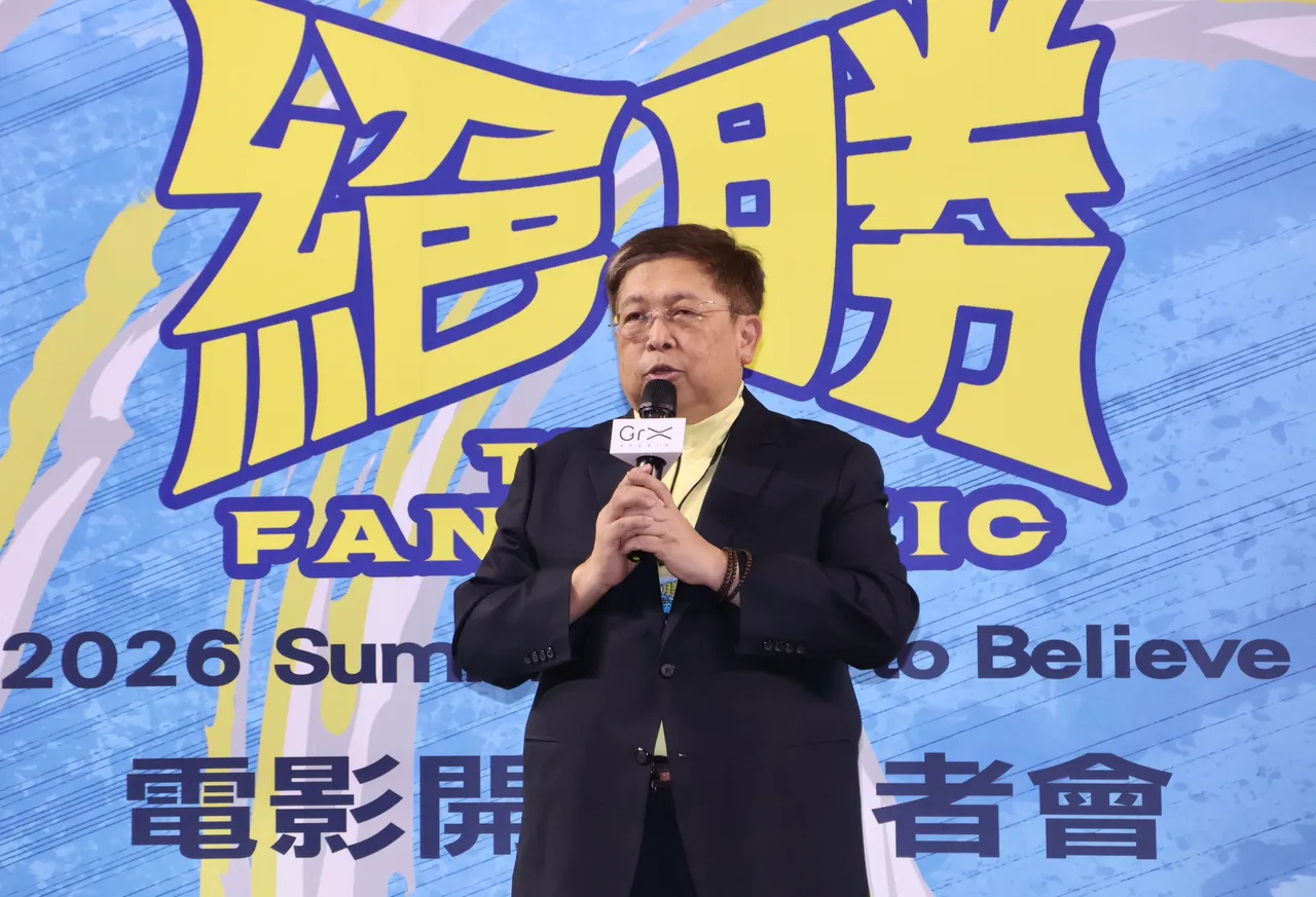 电影《绝胜》开拍记者会 威刚科技董事长陈立白。庄宗达摄