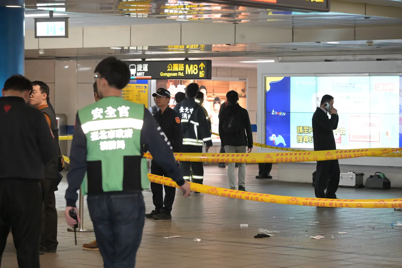 北捷台北车站及中山商圈19日发生恐怖攻击事件，造成多名死伤，震惊社会。彭欣伟摄