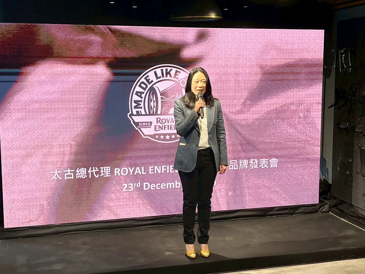太古汽车集团二轮事业部总经理林凯芸表示，未来将携手Royal Enfield持续拓展台湾市场，强化顾客体验与售后服务。周奕豪摄