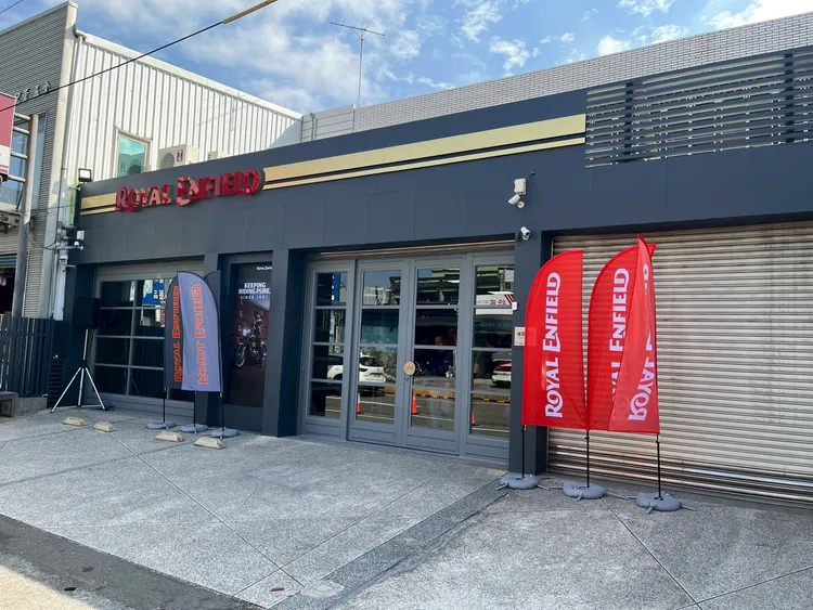 Royal Enfield新竹旗艦店座落於新竹市東區中華路一段，未來將提供新車銷售、維修保養與售後服務等完整機能。周奕豪攝
