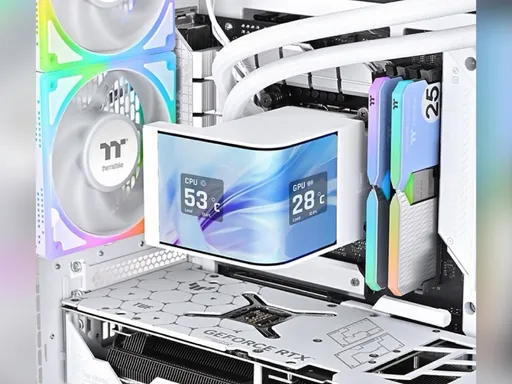 不只拚散热还拚颜值　曲面萤幕一体式水冷登场