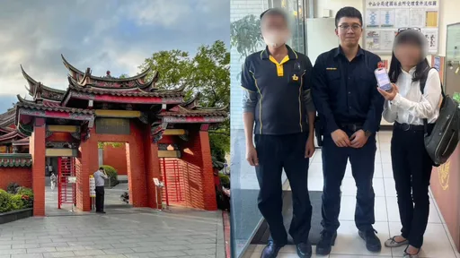 行天宫观光手机不见了！日籍女游客焦急如蚁　警1小时神速寻回破涕笑