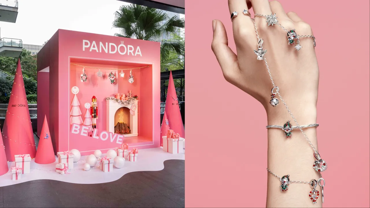 PANDORA在信義區打造《拍立得聖誕裝置》。品牌提供