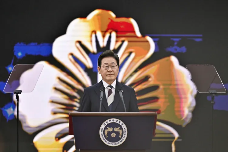 韓國變天，李在明當選總統。美聯社