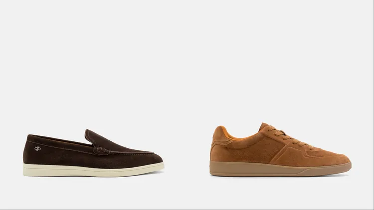 PEDRO Roam 皮革樂福鞋（左）、Fleet 麂皮休閒鞋（右），各3690元。品牌提供