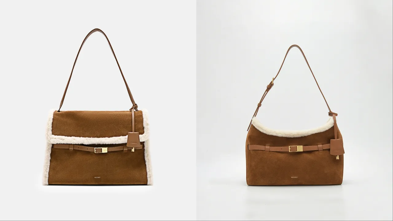 PEDRO大型肩背包（左）5390元、肩背包（右）4390元。品牌提供