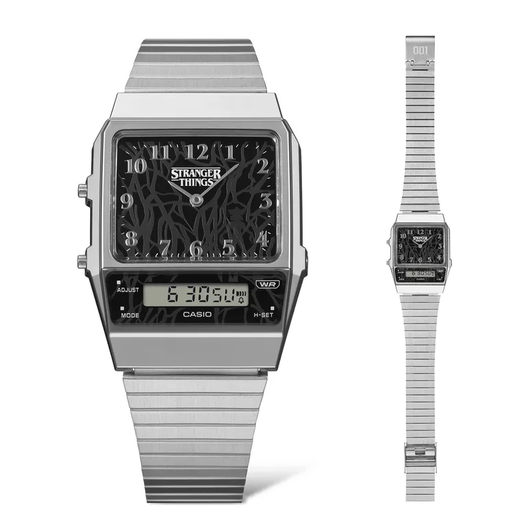 CASIO X《怪奇物語》聯名錶AQ-800EST，3600元。品牌提供