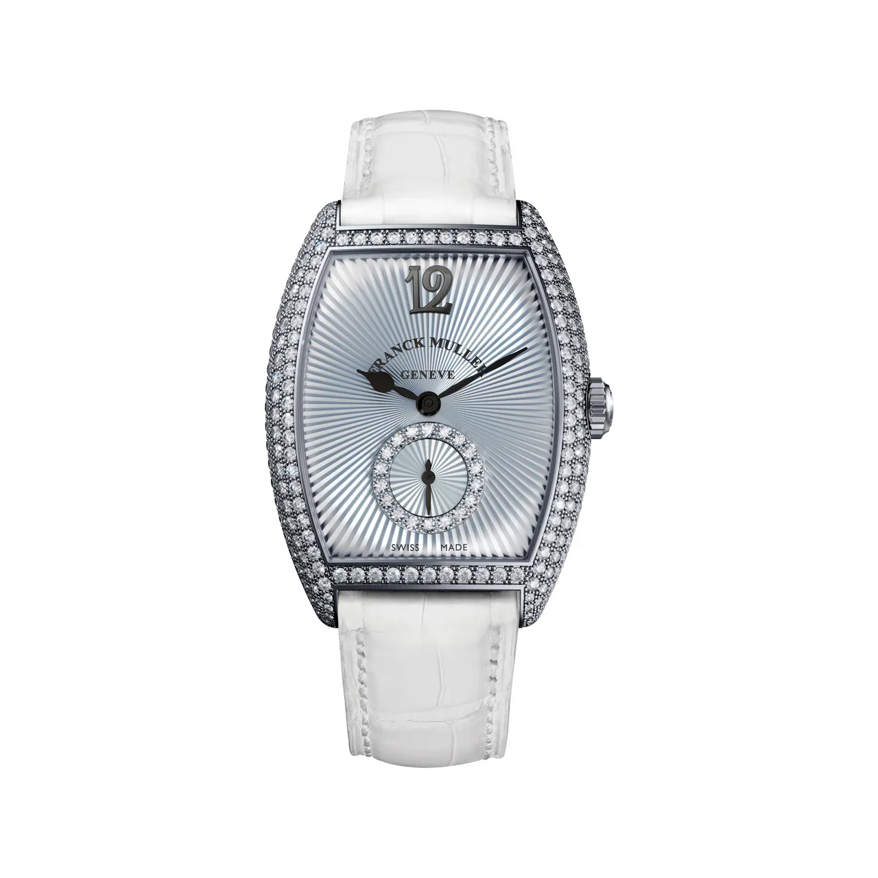 陈诗媛选择的Franck Muller Majestic 12白色镶钻女表相伴