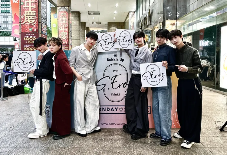 立杰（左起）、小潘、峻瑋、凱杰、水豐和新民。S.EROS提供