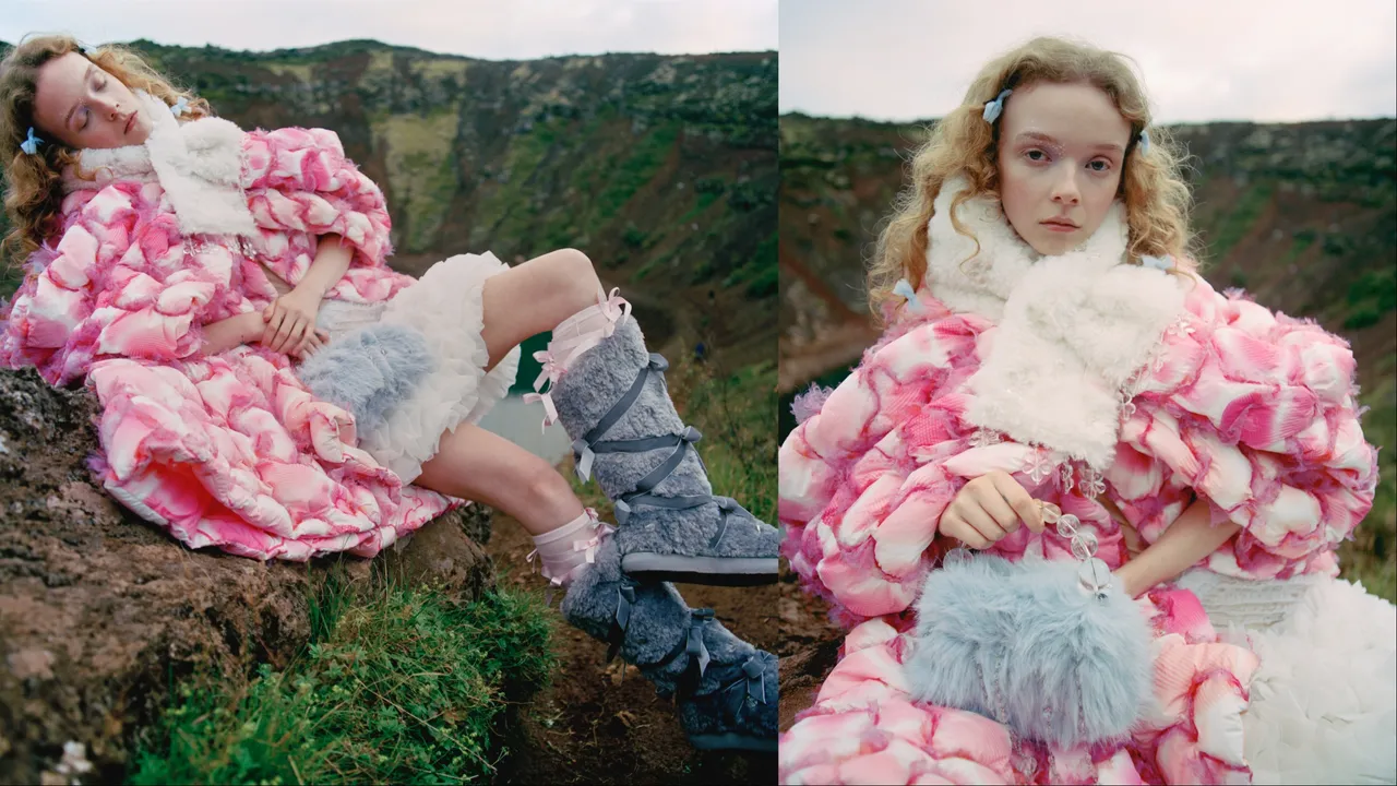 联名系列涵盖毛毛靴、提包等温暖单品。品牌提供