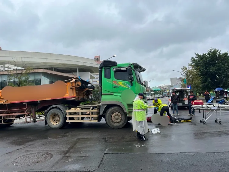車禍現場。龜山警分局提供