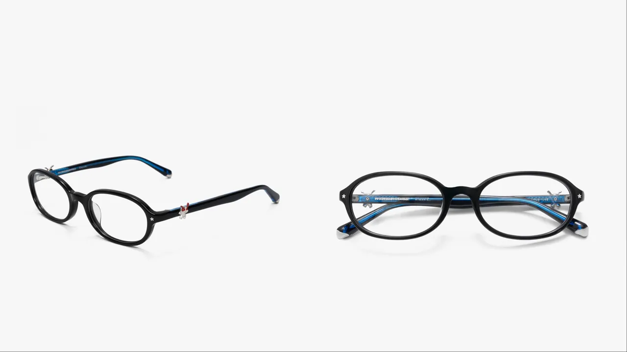 「椭圆框眼镜」融合书卷感与复古气质。品牌提供