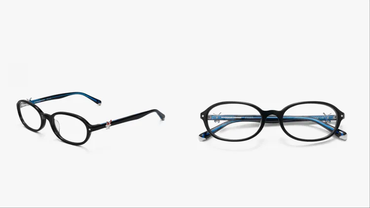 「橢圓框眼鏡」融合書卷感與復古氣質。品牌提供