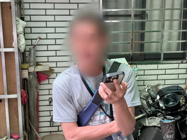 戴男購買汽油到前女友家潑灑恐嚇。翻攝畫面