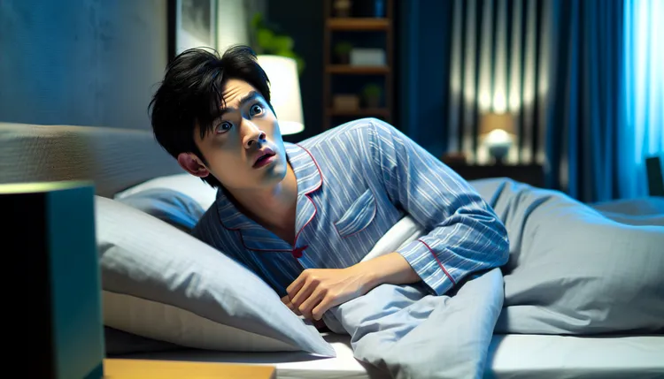 睡觉有可能睡著睡著就猝逝。AI生成图