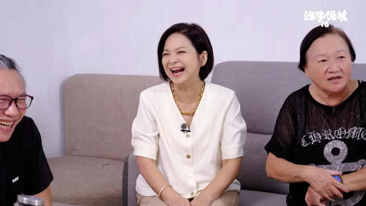 杨贵媚用自身魅力成功收服爆哭小孩。公视提供