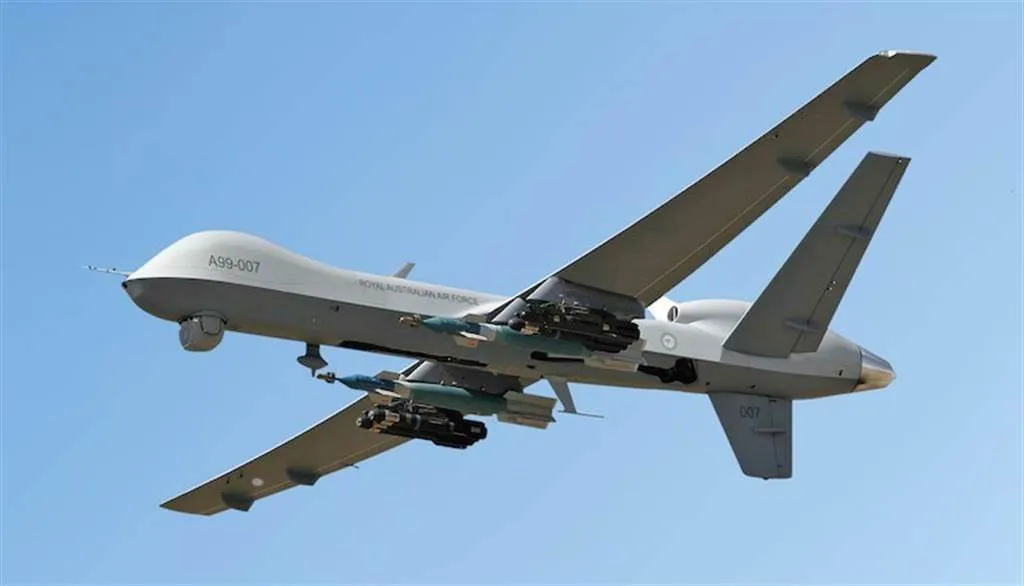 美军MQ-9无人机。翻摄General Atomics
