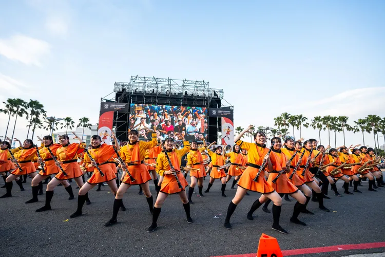 日本京都橘高校12月20日将于屏东田径场演出。中华文化总会提供